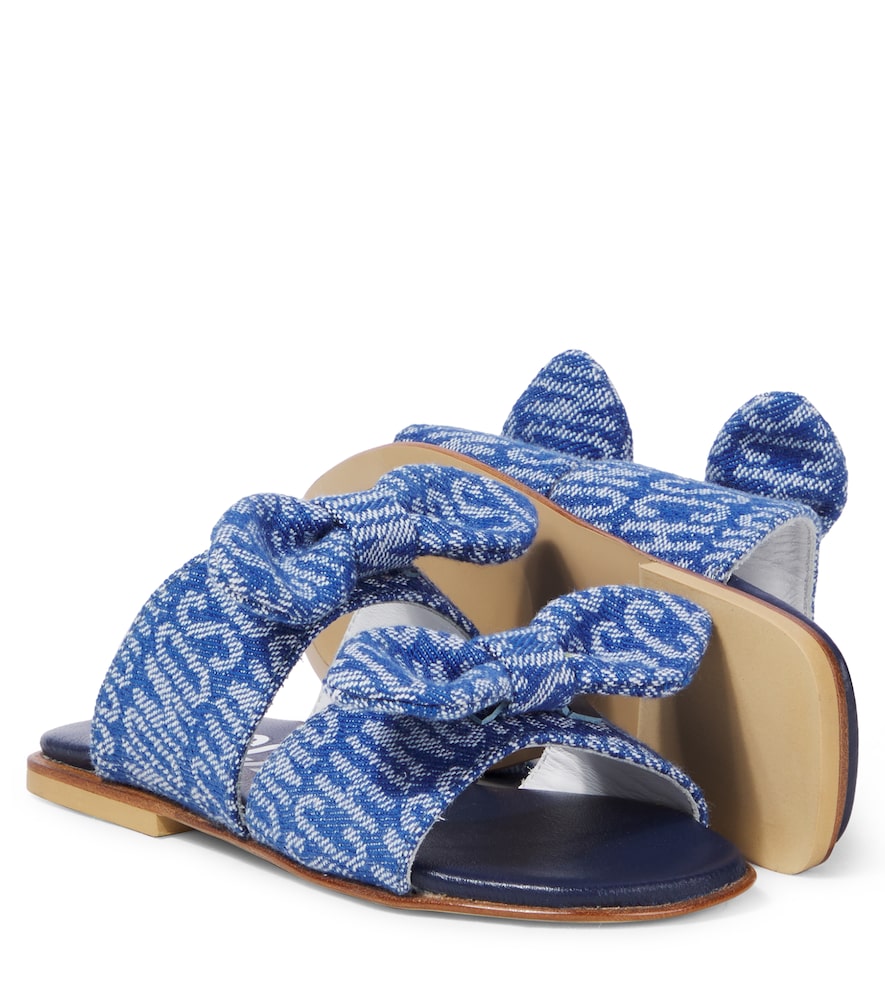 Denim sandals