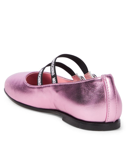 Leather ballet flats