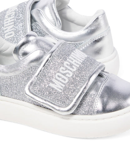 Logo leather sneakers