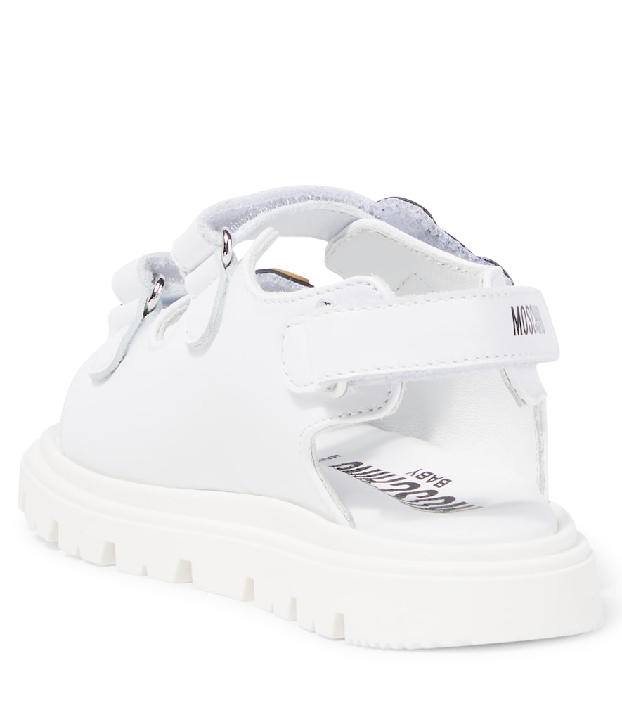 Teddy Bear leather sandals