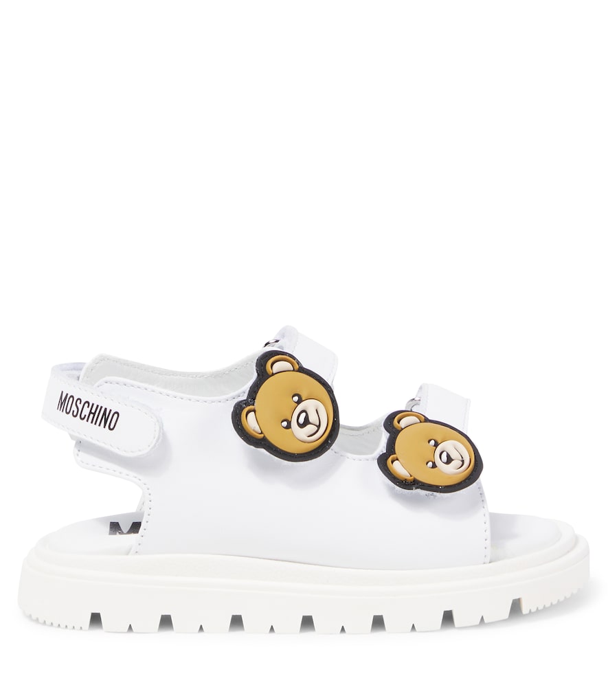 Teddy Bear leather sandals
