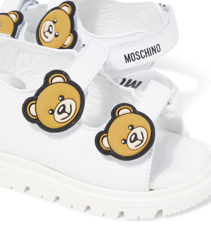 Teddy Bear leather sandals