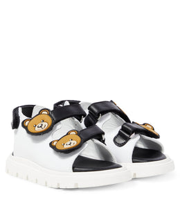Teddy Bear leather sandals