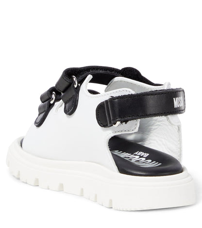 Teddy Bear leather sandals