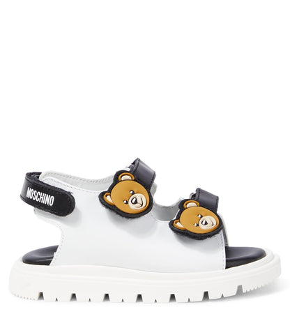 Teddy Bear leather sandals