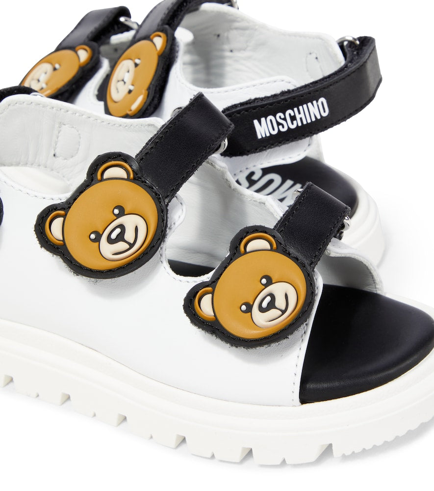Teddy Bear leather sandals