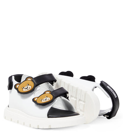 Teddy Bear leather sandals