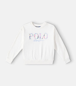 Logo embroidered cotton sweatshirt