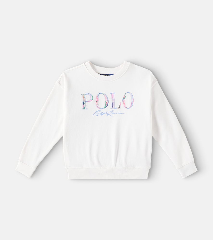 Logo embroidered cotton sweatshirt