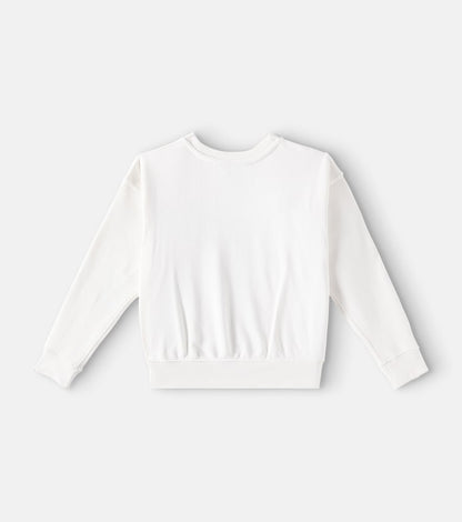 Logo embroidered cotton sweatshirt
