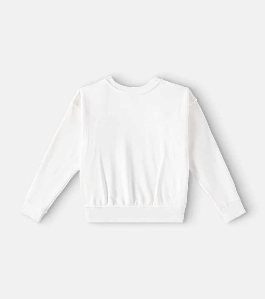 Logo embroidered cotton sweatshirt