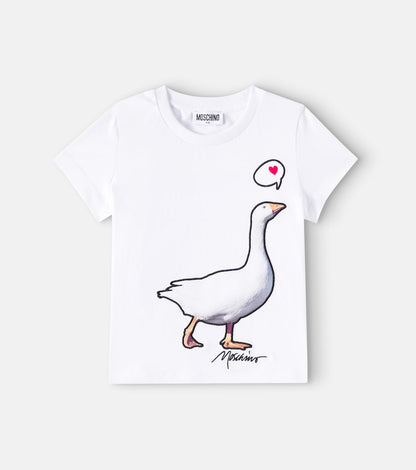 Printed cotton jersey T-shirt