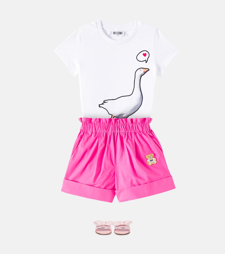 Printed cotton jersey T-shirt