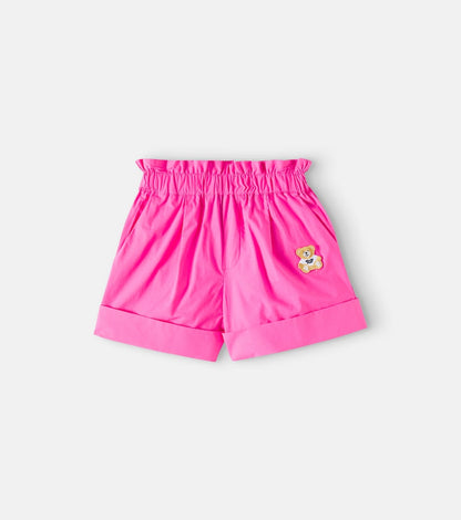 Teddy Bear cotton poplin shorts