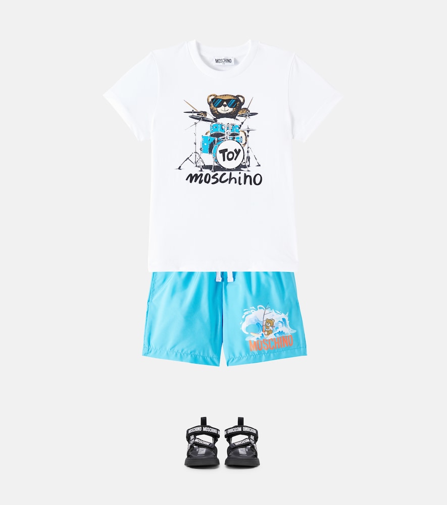 Printed swim trunks