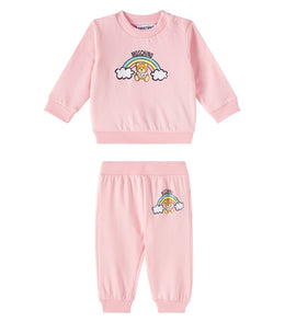 Baby jersey sweatshirt and sweatpants set
