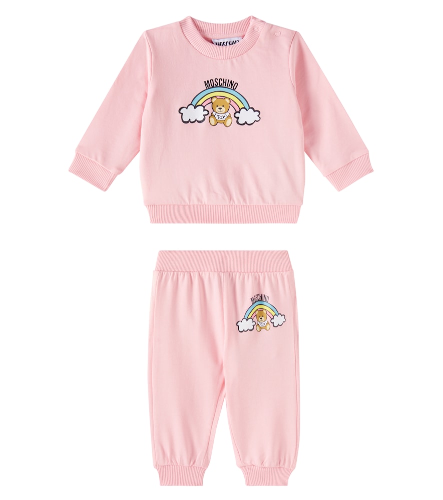 Baby jersey sweatshirt and sweatpants set