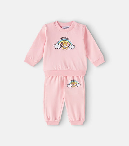 Baby jersey sweatshirt and sweatpants set