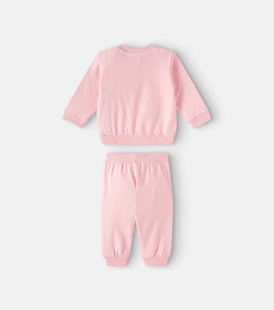 Baby jersey sweatshirt and sweatpants set