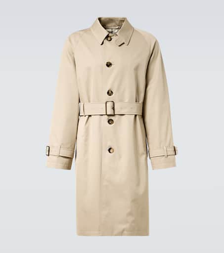 Cotton gabardine car coat