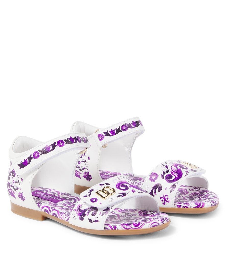 DG Majolica leather sandals
