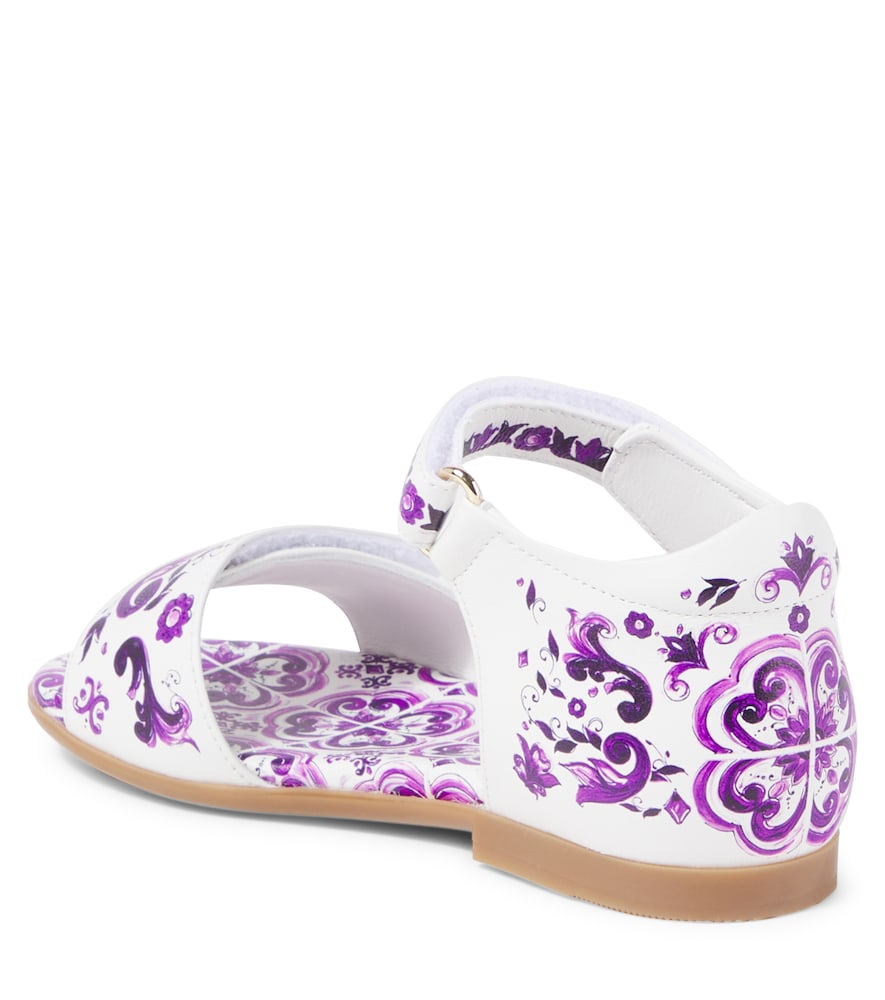 DG Majolica leather sandals