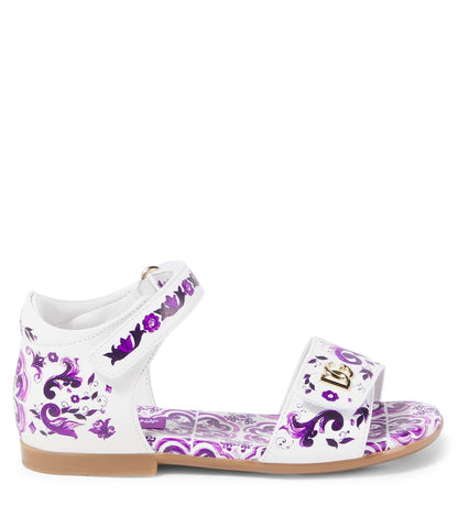 DG Majolica leather sandals
