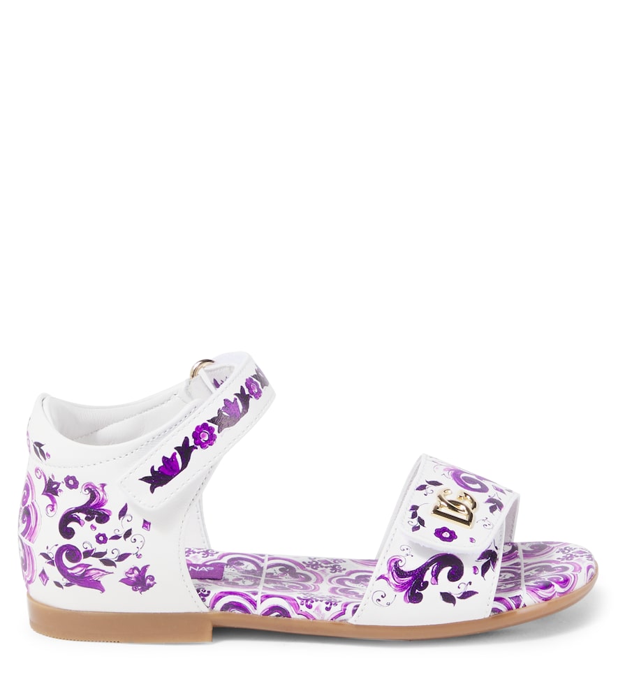 DG Majolica leather sandals