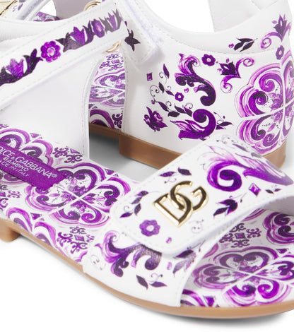 DG Majolica leather sandals