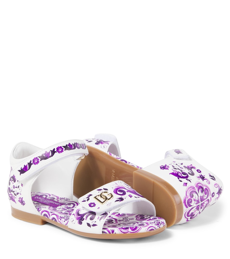 DG Majolica leather sandals