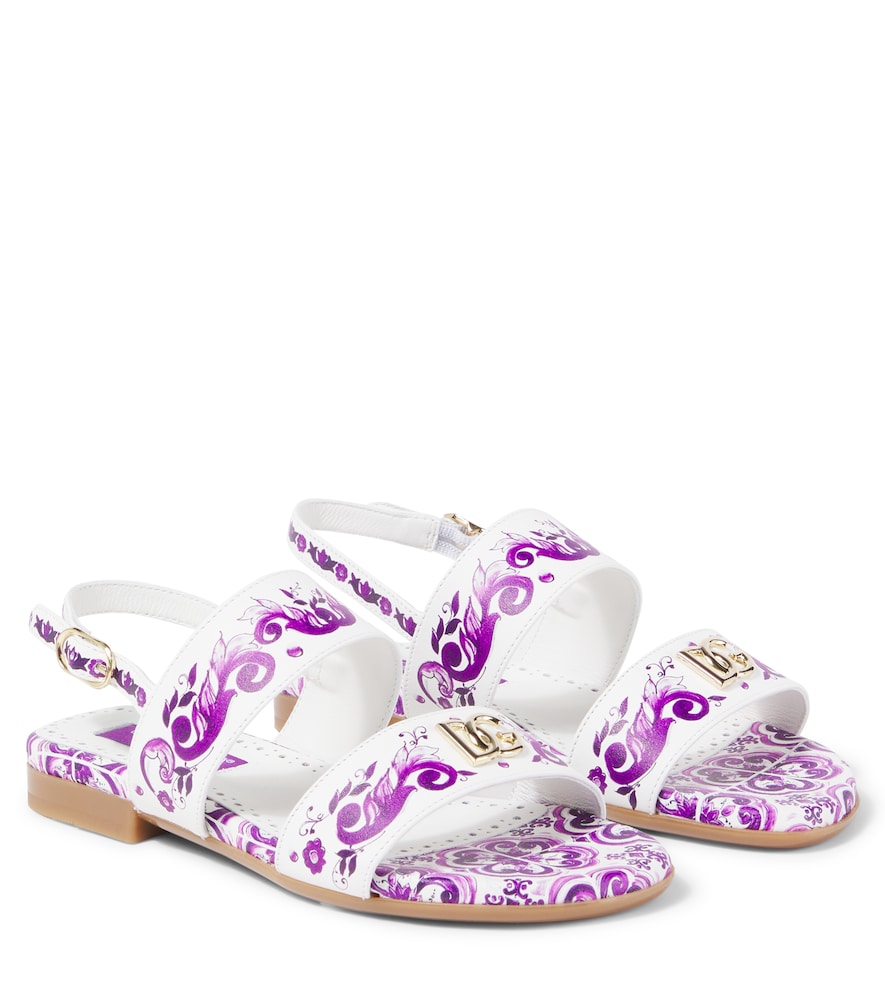 DG Majolica leather sandals