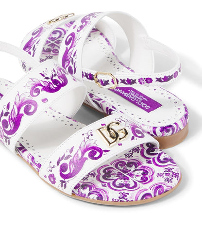 DG Majolica leather sandals