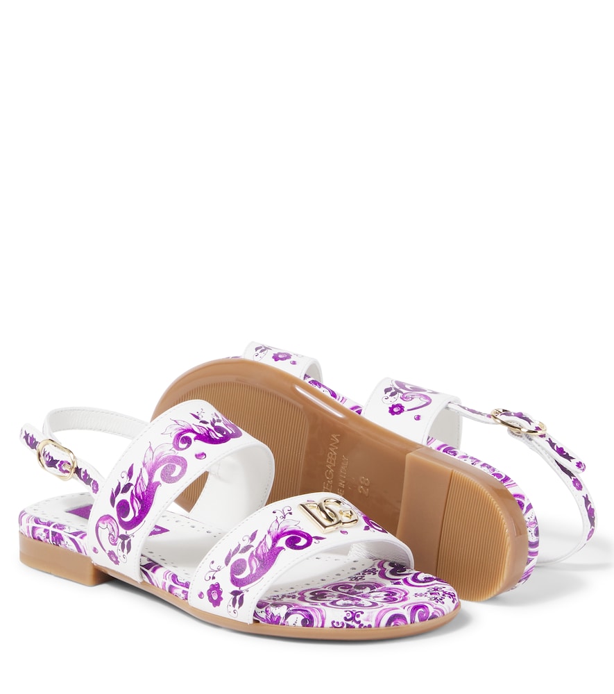 DG Majolica leather sandals