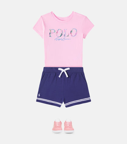 Cotton piqué shorts