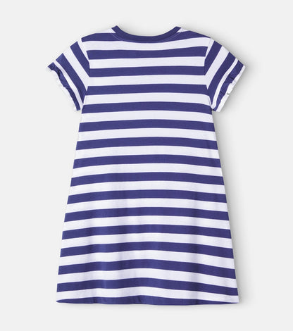 Polo Bear striped cotton dress