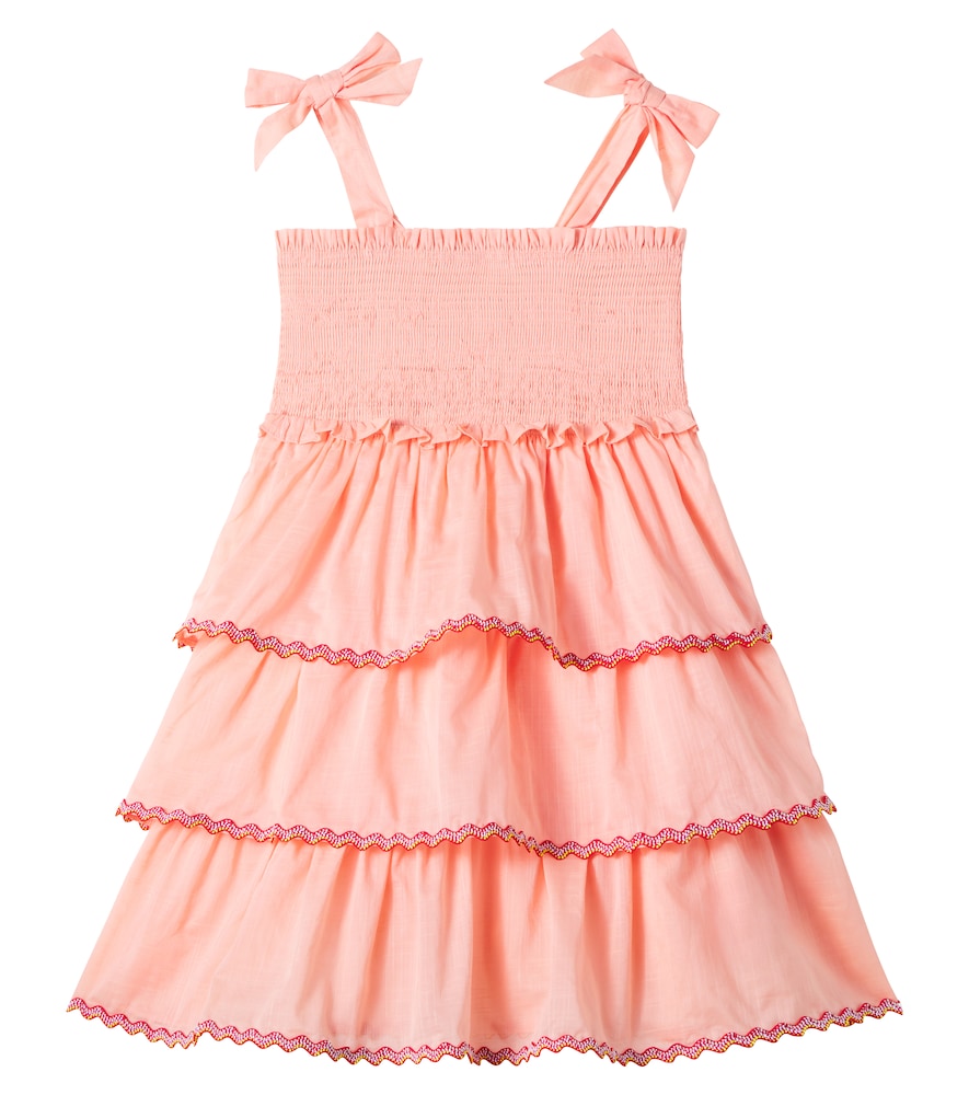 Rhiannon tiered smocked cotton dress