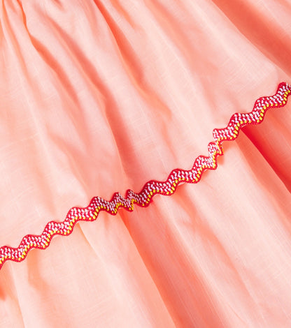 Rhiannon tiered smocked cotton dress