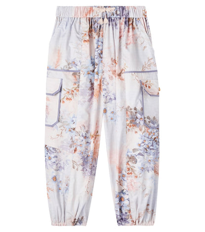 Cascadian floral cotton poplin cargo pants
