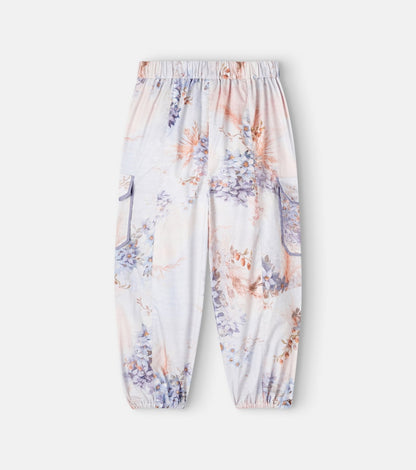 Cascadian floral cotton poplin cargo pants