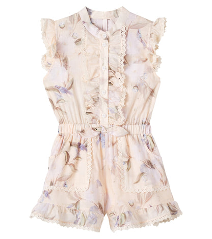 Cascadian floral cotton playsuit