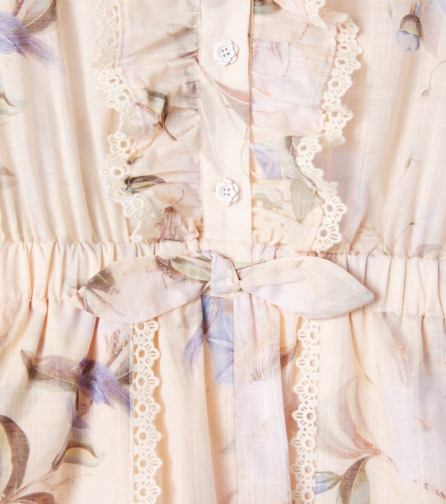 Cascadian floral cotton playsuit