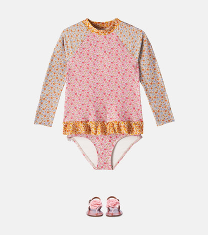 Lucky floral rashguard top
