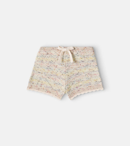 Rhiannon knitted cotton-blend shorts