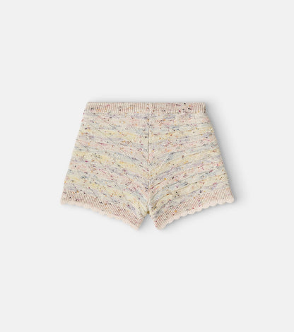 Rhiannon knitted cotton-blend shorts