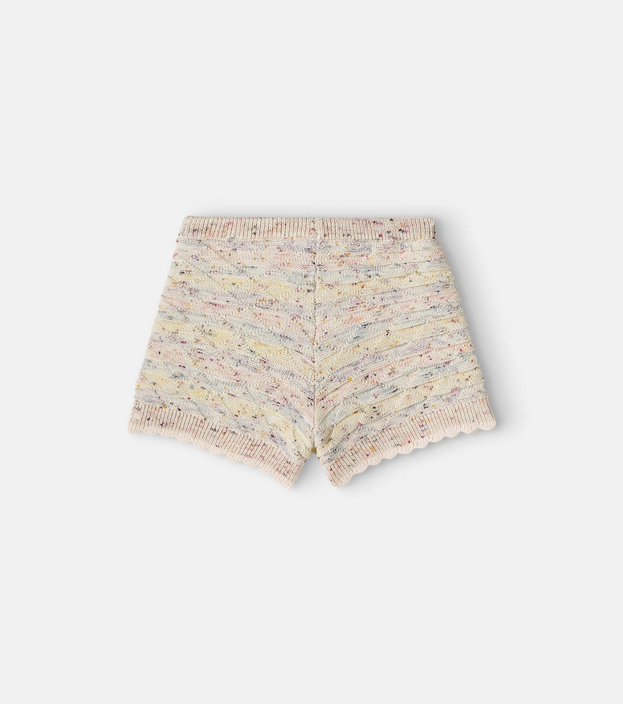 Rhiannon knitted cotton-blend shorts