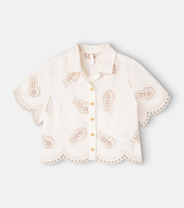 Rhiannon broderie anglaise cotton shirt
