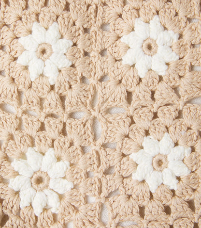 Cascadian floral crochet cotton shorts