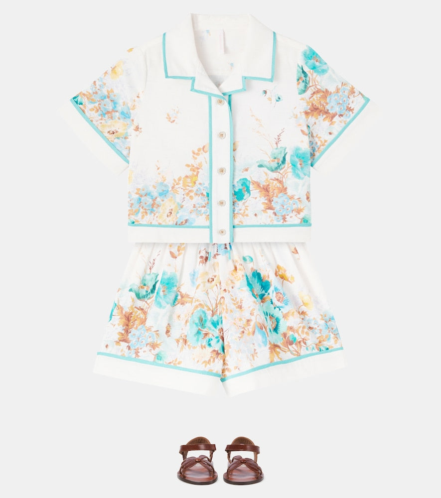 Scarborough floral cotton shirt