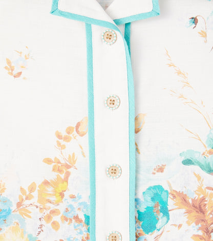 Scarborough floral cotton shirt