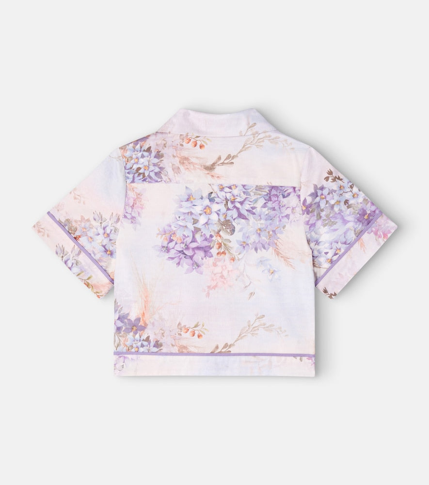 Cascadian floral cotton poplin shirt